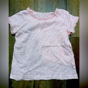 Pink speckled tee 3t